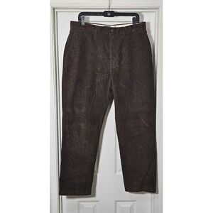 J. Crew Men's Classic Straight Fit Corduroy Pants Dark Brown Size 34x30 Stretch